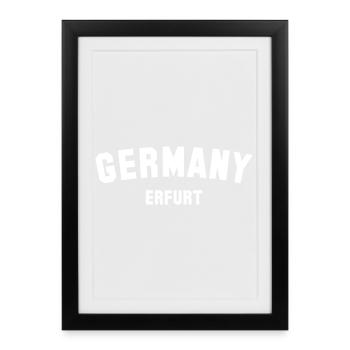 ERFURT - Framed poster (27 × 37 cm) - black - Front