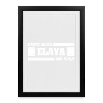 Mère Elaya - Affiche encadrée (27 × 37 cm) - noir - Devant