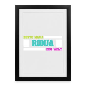 Mother Ronja - Framed poster (27 × 37 cm) - black - Front