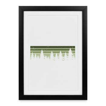 Forest Nature Trees Nature Lovers Forest Lovers - Framed poster (27 × 37 cm) - black - Front