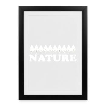 Nature - Framed poster (27 × 37 cm) - black - Front