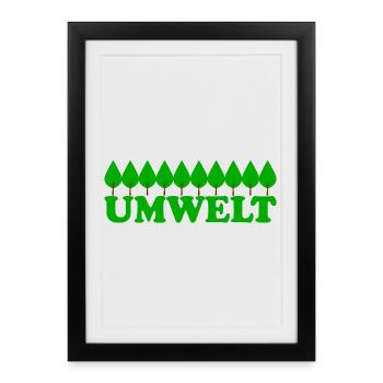 Environment - Framed poster (27 × 37 cm) - black - Front