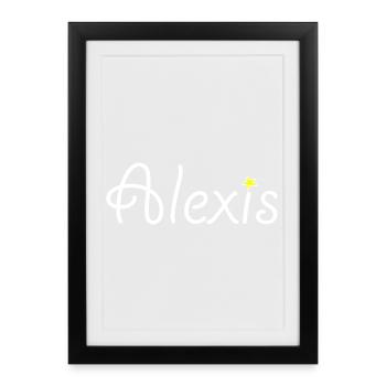 Alexis - Framed poster (27 × 37 cm) - black - Front
