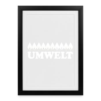 Environment - Framed poster (27 × 37 cm) - black - Front