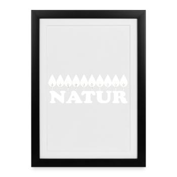 Nature - Framed poster (27 × 37 cm) - black - Front