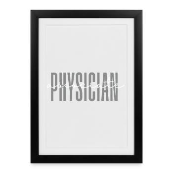 Physician Associate PA Student Grade Future  - Framed poster (27 × 37 cm) - black - Front
