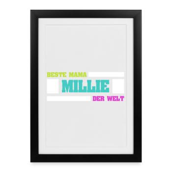 Mère Millie - Affiche encadrée (27 × 37 cm) - noir - Devant