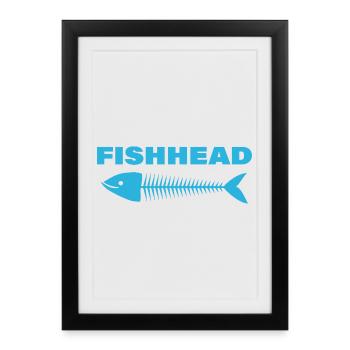 fishhead - Framed poster (27 × 37 cm) - black - Front