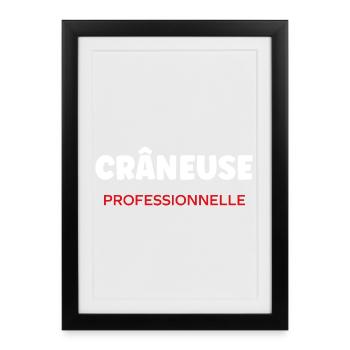 craneuse - Affiche encadrée (27 × 37 cm) - noir - Devant