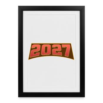 2027 - Framed poster (27 × 37 cm) - black - Front