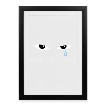 Blue Tear – Wir schauen nicht weg - Gerahmtes Poster (27 × 37 cm) - Schwarz - Vorne