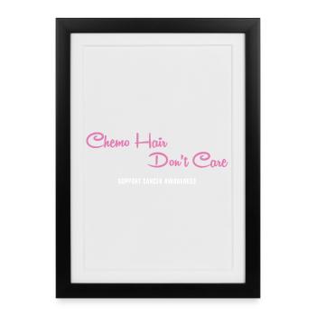 Lung Cancer Cancer Cancer Survivor Cancer Stinks - Framed poster (27 × 37 cm) - black - Front