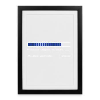 Blagues en cours - Affiche encadrée (27 × 37 cm) - noir - Devant
