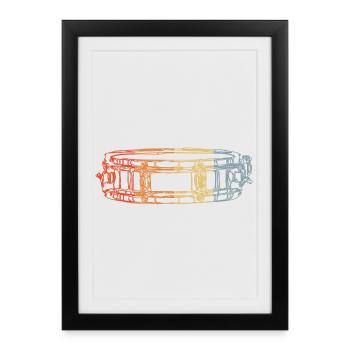 Marching Drum - Framed poster (27 × 37 cm) - black - Front