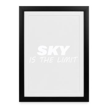 IL N’Y A PAS DE LIMITE - Affiche encadrée (27 × 37 cm) - noir - Devant