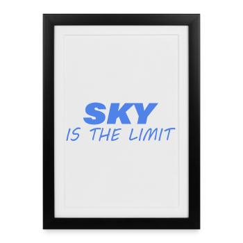 IL N’Y A PAS DE LIMITE - Affiche encadrée (27 × 37 cm) - noir - Devant