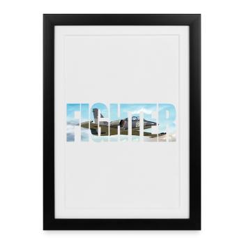 Fighter L-39 Albatros - Framed poster (27 × 37 cm) - black - Front