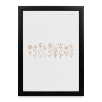 Wildflowers Flowers - Framed poster (27 × 37 cm) - black - Front