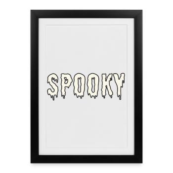Spooky Spooky Halloween Print - Framed poster (27 × 37 cm) - black - Front
