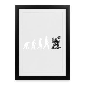 Bigfoot Sasquatch Hide And Seek Sayings - Framed poster (27 × 37 cm) - black - Front