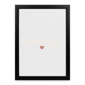 Ruhe Ist Rebellion. Soft Life Self Care - Gerahmtes Poster (27 × 37 cm) - Schwarz - Vorne