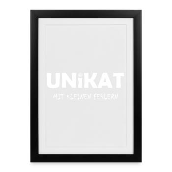 Unique piece with small flaws - Framed poster (27 × 37 cm) - black - Front