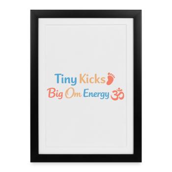 Prenatal Yoga Expectant Mother - Framed poster (27 × 37 cm) - black - Front
