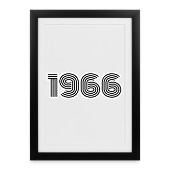 Retro 1966 - Framed poster (27 × 37 cm) - black - Front