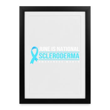 Scleroderma - Framed poster (27 × 37 cm) - black - Front