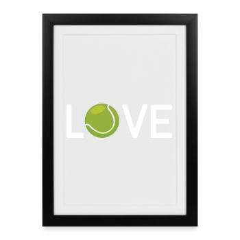 Tennis Lover - Framed poster (27 × 37 cm) - black - Front