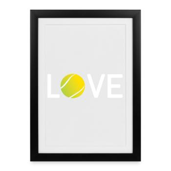 Tennis Lover - Framed poster (27 × 37 cm) - black - Front