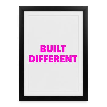 Typographie construite différemment - Affiche encadrée (27 × 37 cm) - noir - Devant