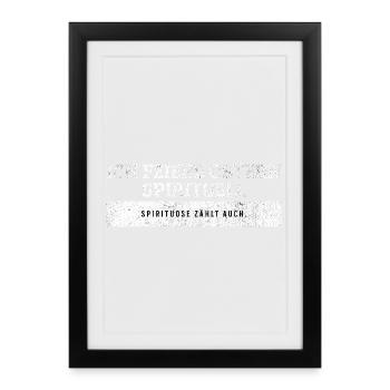 SARKASMUS - Ostern spirituell - Spirituose zählt. - Affiche encadrée (27 × 37 cm) - noir - Devant