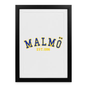 Malmö Est. 1996 - Framed poster (27 × 37 cm) - black - Front