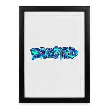 Boosted Camouflage Motif for Turbo Screwdriver - Framed poster (27 × 37 cm) - black - Front
