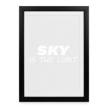 Il n’y a pas de limite - Affiche encadrée (27 × 37 cm) - noir - Devant