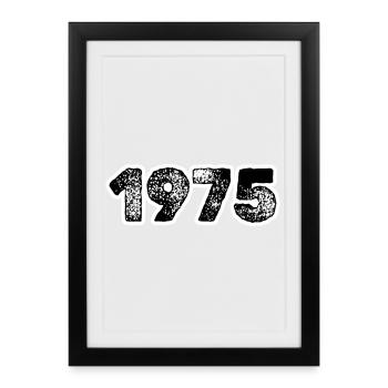 1975 - Affiche encadrée (27 × 37 cm) - noir - Devant