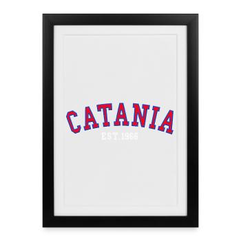 Catane fondée en 1966 - Affiche encadrée (27 × 37 cm) - noir - Devant