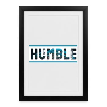 Humble Ocean Tropic Fins - Framed poster (27 × 37 cm) - black - Front