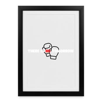 There Is No Tomorrow – Boxing Gloves - Framed poster (27 × 37 cm) - black - Front