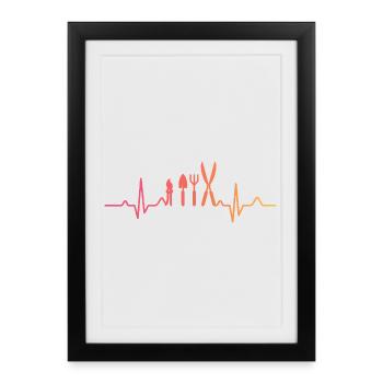Sunset Heartbeat Gardener Planter - Framed poster (27 × 37 cm) - black - Front