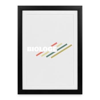 Biologiste en tant que profession - Affiche encadrée (27 × 37 cm) - noir - Devant