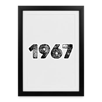 1967 - Framed poster (27 × 37 cm) - black - Front