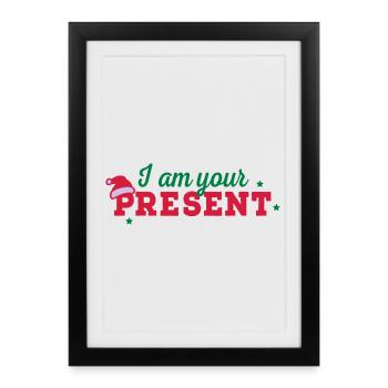 Christmas - Framed poster (27 × 37 cm) - black - Front
