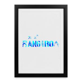 RANGIROA - Framed poster (27 × 37 cm) - black - Front