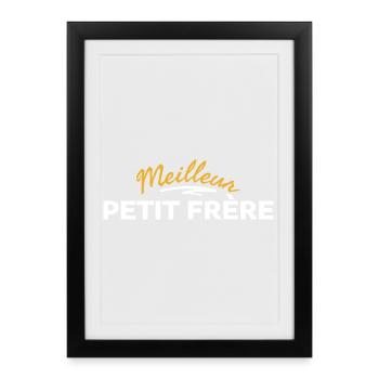 Cousin-Bruder mit leuchtenden Mustern - Gerahmtes Poster (27 × 37 cm) - Schwarz - Vorne