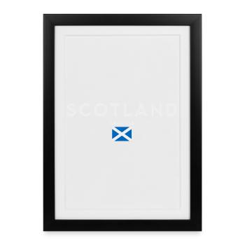 Drapeau de l’Ecosse, fierté écossaise - Affiche encadrée (27 × 37 cm) - noir - Devant