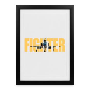 Fighter F-4 Phantom - Framed poster (27 × 37 cm) - black - Front
