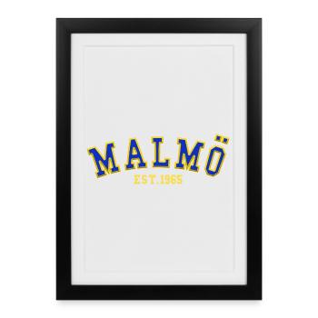 Malmö Est. 1965 - Framed poster (27 × 37 cm) - black - Front