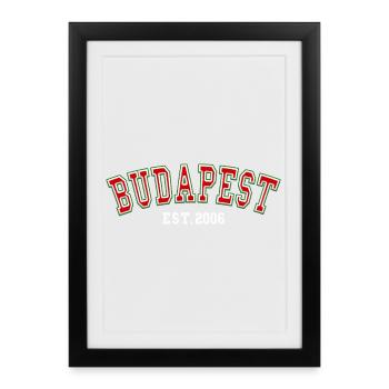 Budapest Fondée en 2006 - Affiche encadrée (27 × 37 cm) - noir - Devant